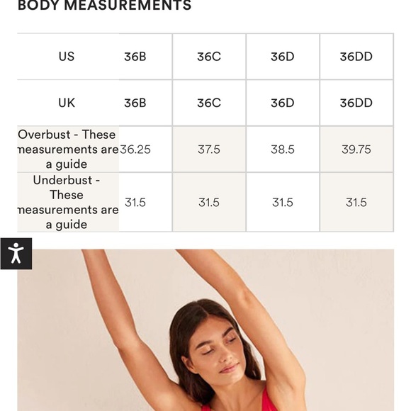 Boden Red Blue Underwire Summer Beach Vacation One-Piece Swim-Suit Sz 36C - Picture 11 of 11